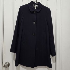 H&M Navy Wool Coat
